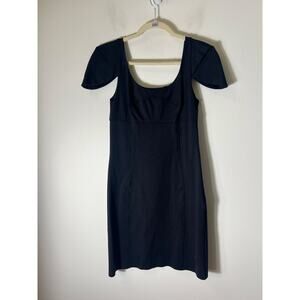 Tt Collection Black Cap Sleeve Knee Length Dress Sz 2